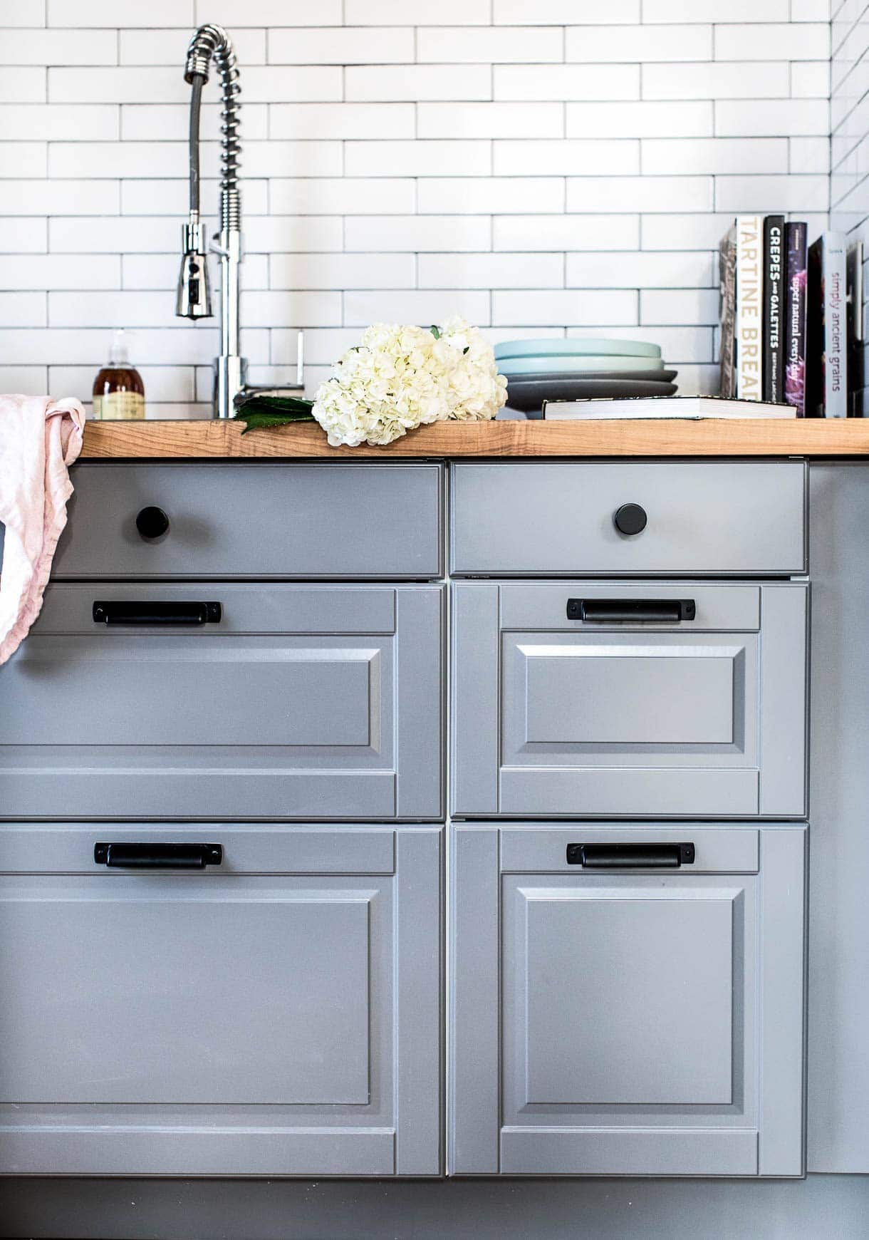 ikea cabinets with butcherblock countertops