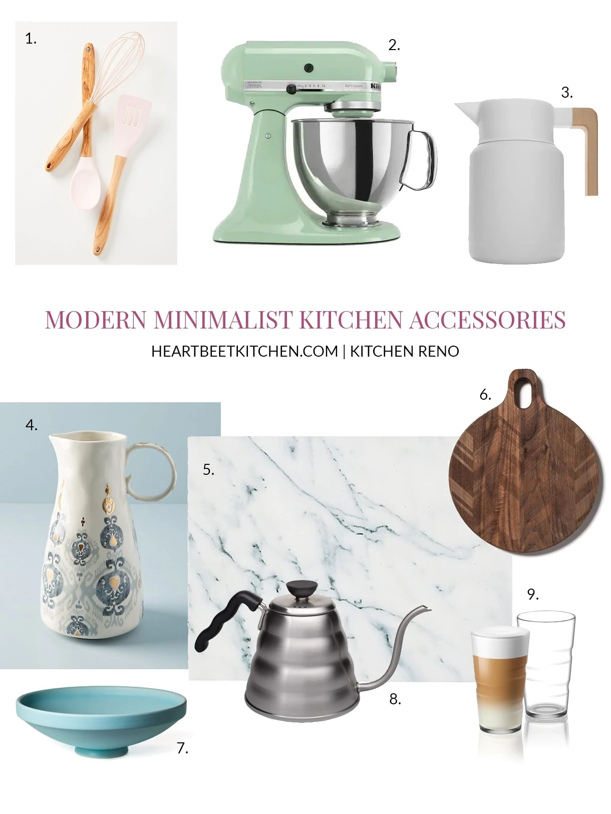 Modern Minimalist Kitchen Accessories