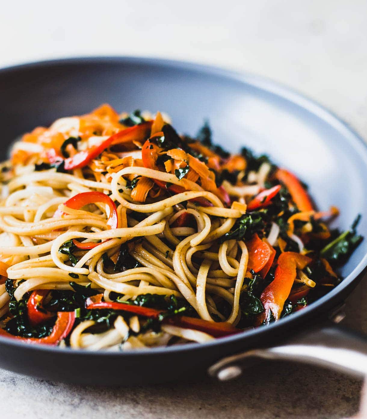 Thai Rice Noodles - ingredients for stir fry