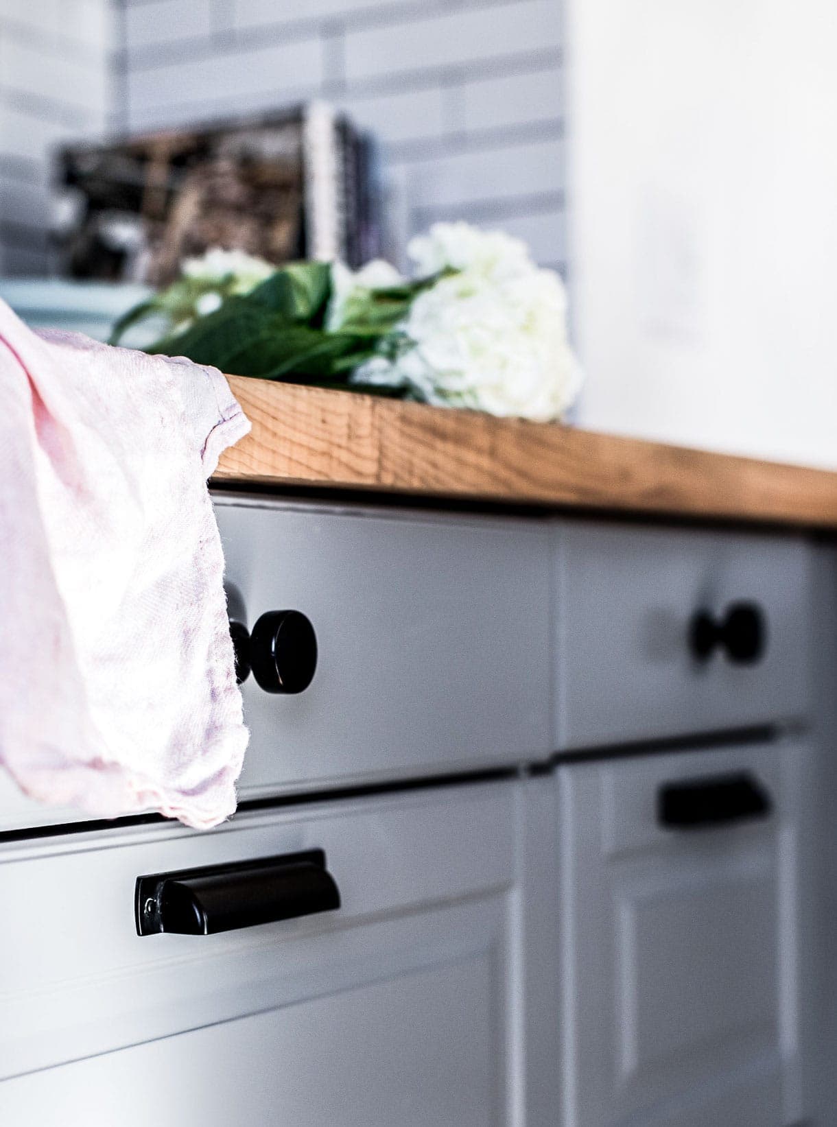 IKEA Bodbyn Grey Cabinets for Kitchen