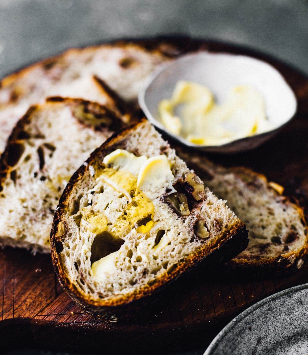 Honey Sourdough Bread with Roasted Walnuts