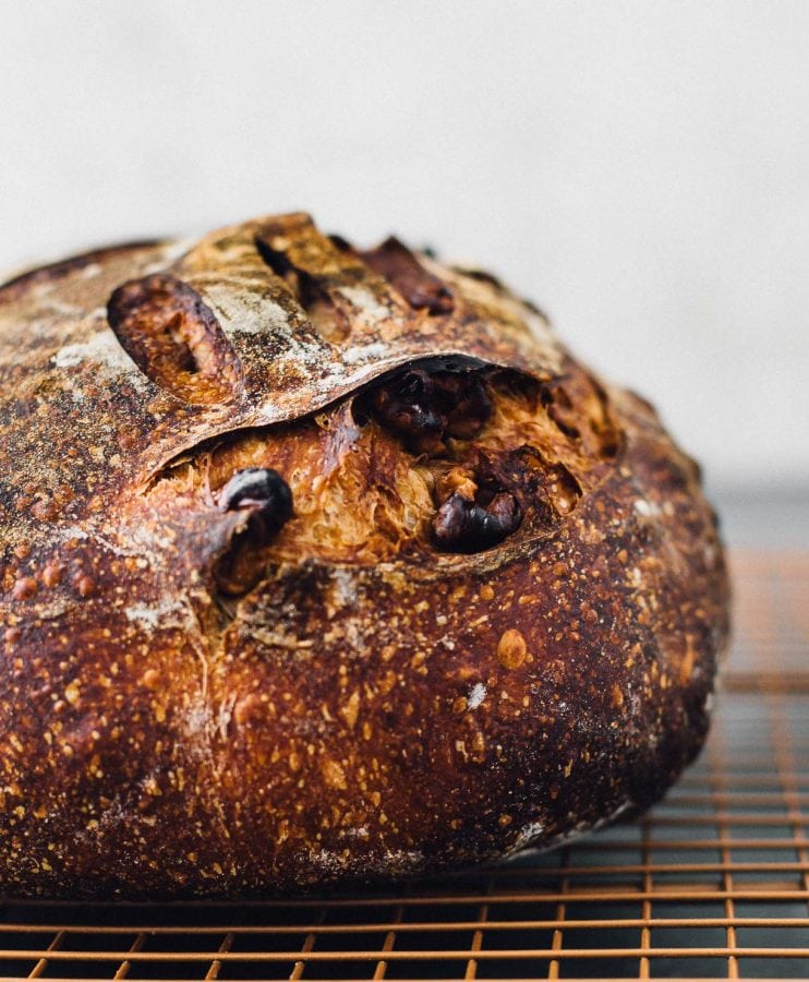 Roasted Walnut Sourdough Bread