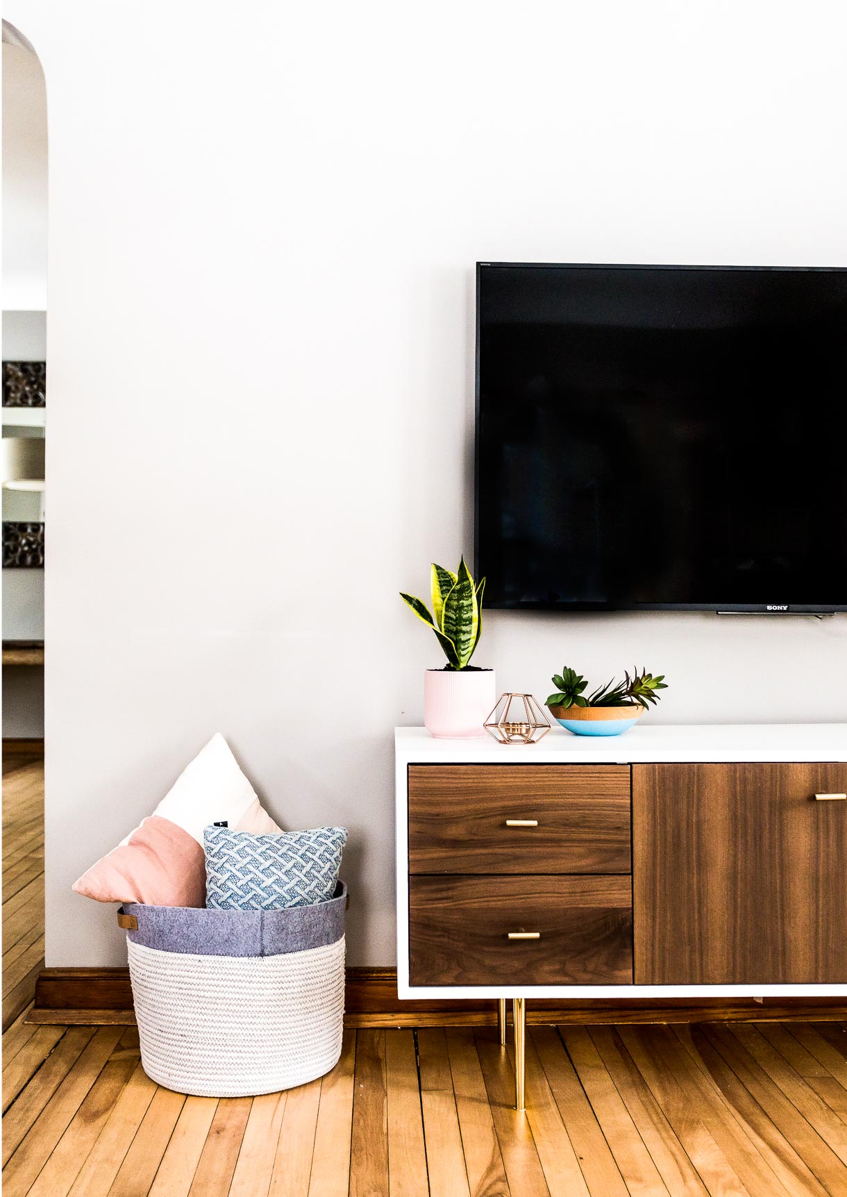 joybird media console, mid century modern tv stand