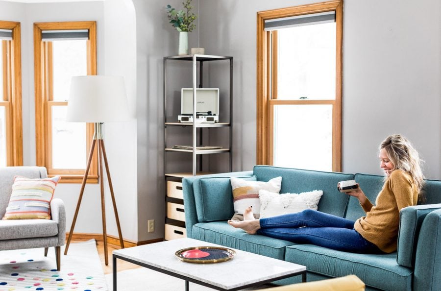 Grey Living Room Ideas with a Mid Century Modern Style