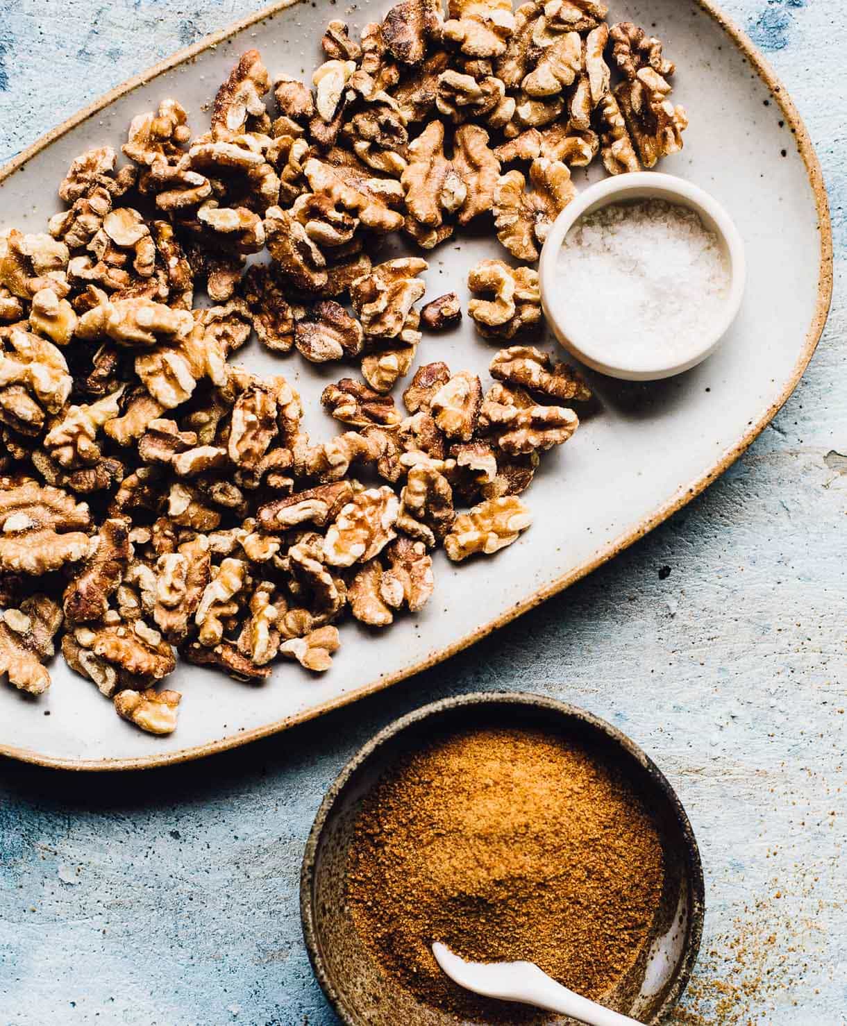 Roasted walnuts for homemade nut butter