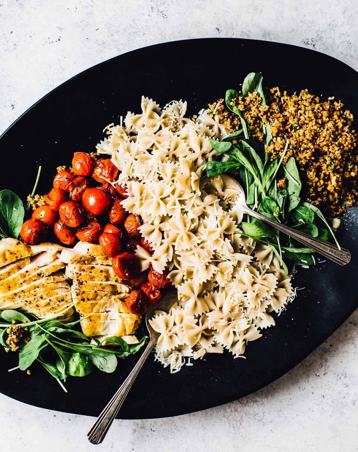 Bruschetta Chicken Bowtie Pasta Salad