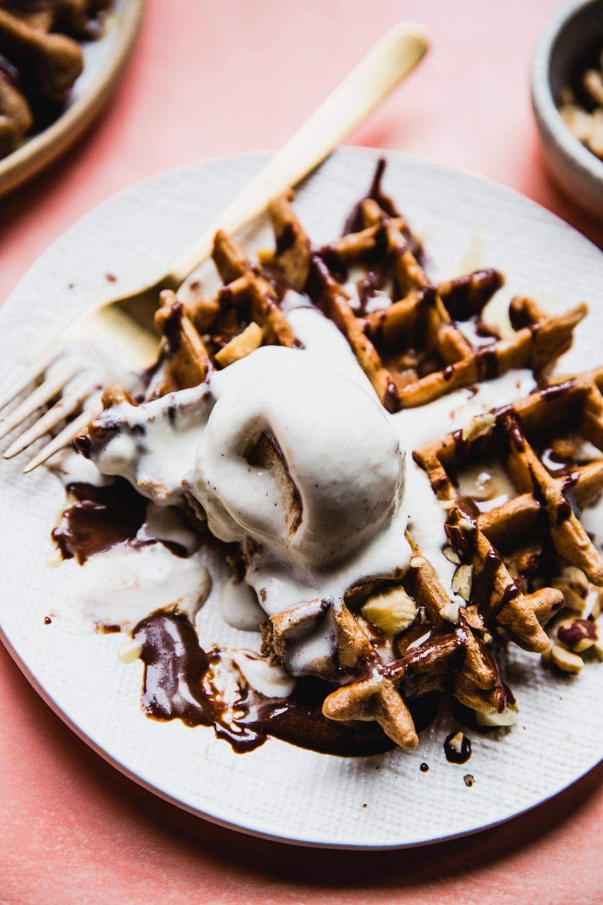 Waffle Ice Cream Sundae