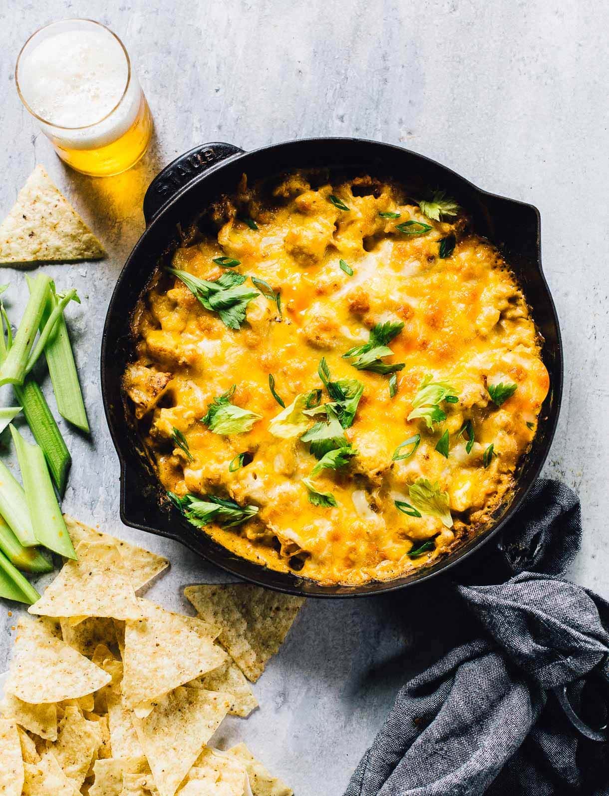 buffalo cauliflower dip (gluten free recipe)