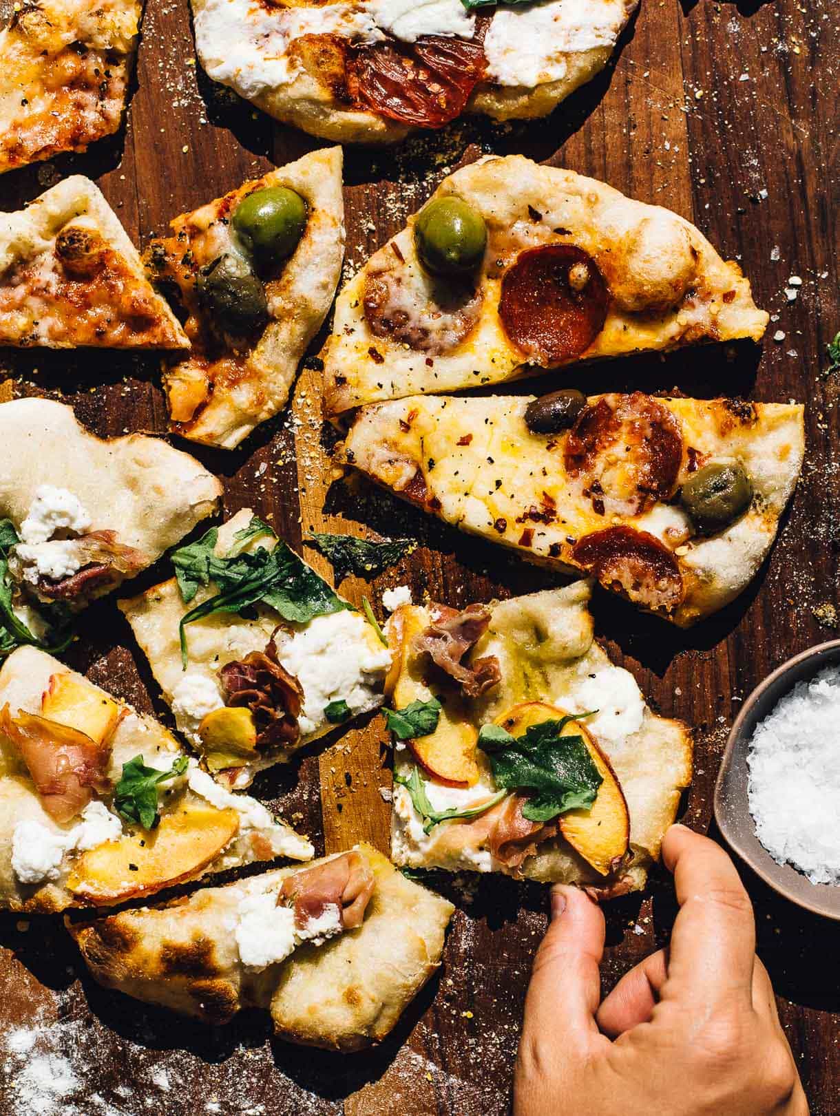 Cornmeal Skillet Sourdough Pizza