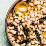 Tuscan White Beans with sage