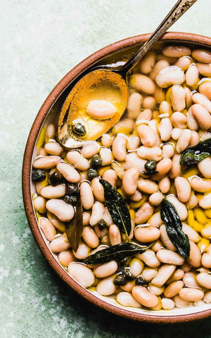 Tuscan White Beans (with instant pot and stovetop options)