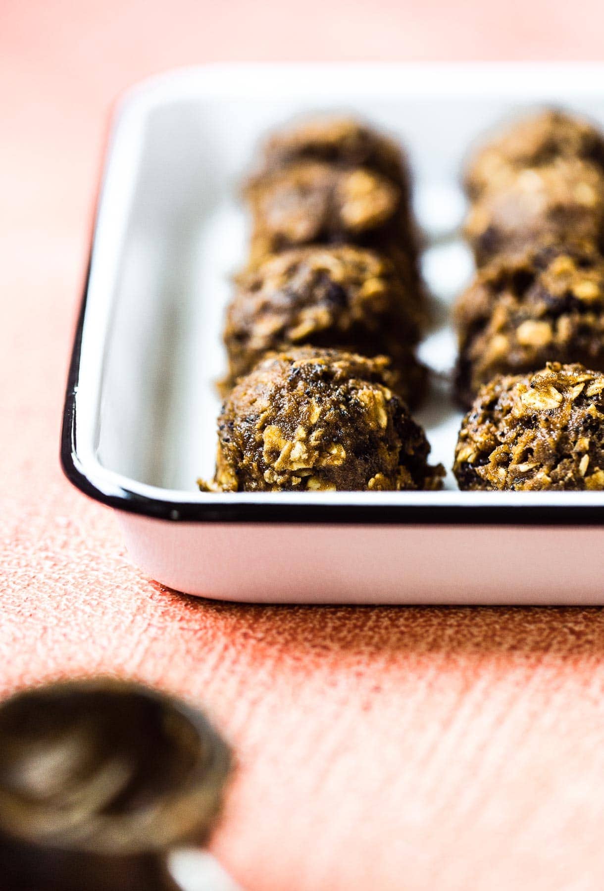 cookie dough balls for Cranberry Poppy Seed Gluten Free Oatmeal Cookies (recipe)