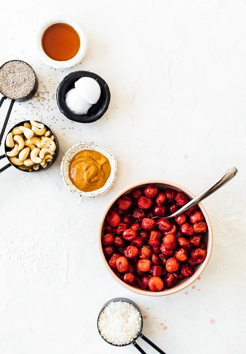 frozen tart cherries and ingredients