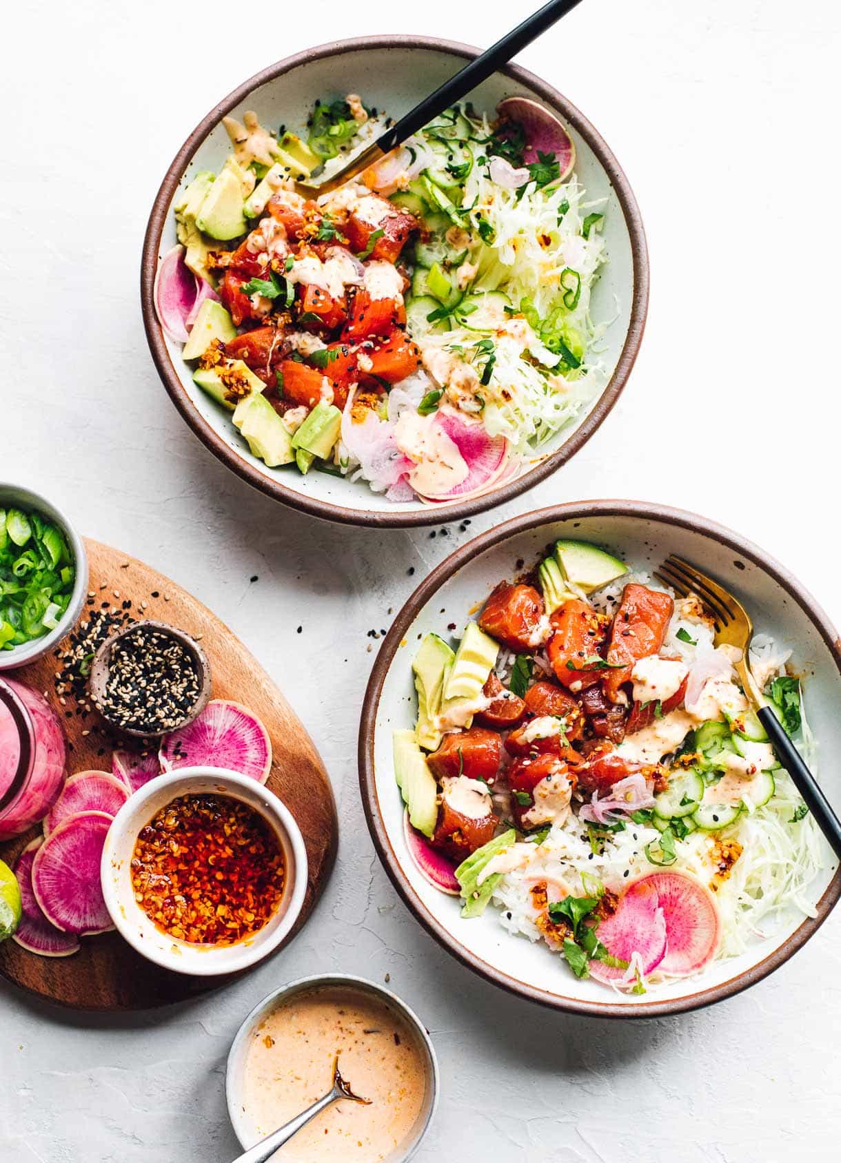 30-Minute Salmon Poke Bowls • Heartbeet Kitchen