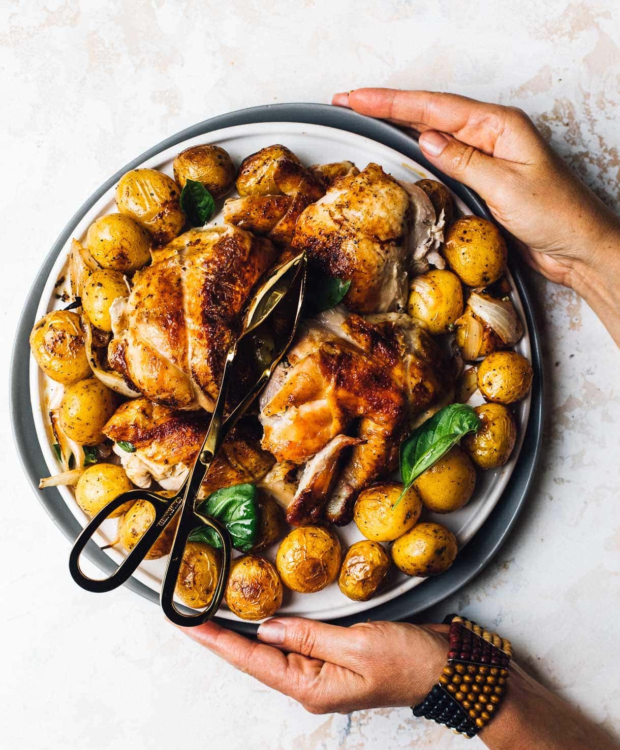 NoFuss Rotisserie Chicken on the Grill • Heartbeet Kitchen