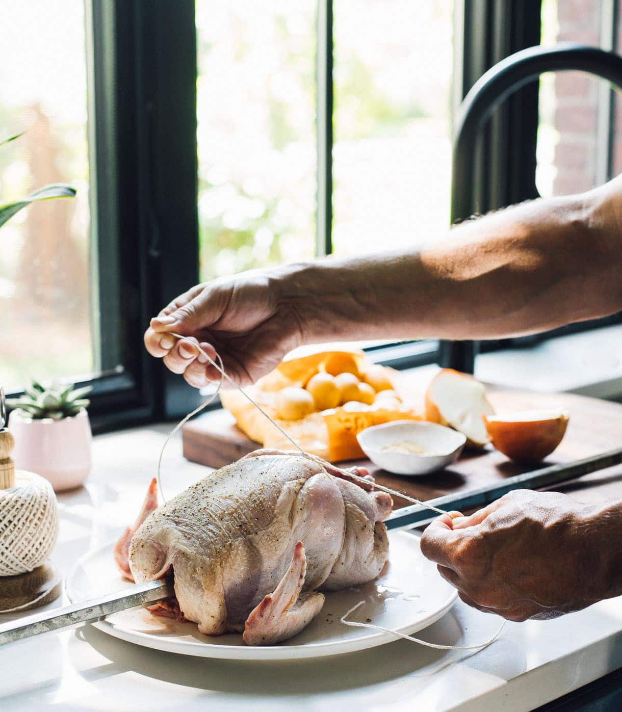 No-Fuss Rotisserie Chicken On The Grill • Heartbeet Kitchen