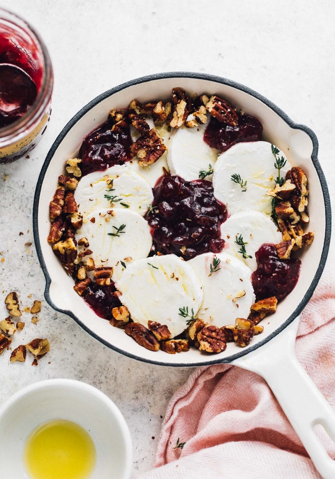 5Ingredient Baked Goat Cheese with Fig Jam • Heartbeet Kitchen