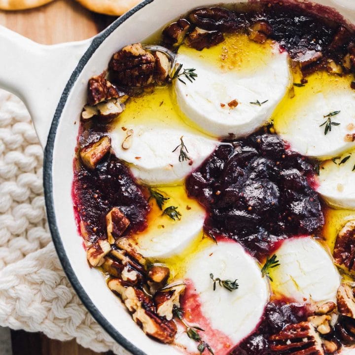 Baked Goat Cheese with Fig Jam • Heartbeet Kitchen