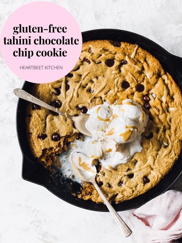 Gluten-Free Tahini Chocolate Chip Cookie