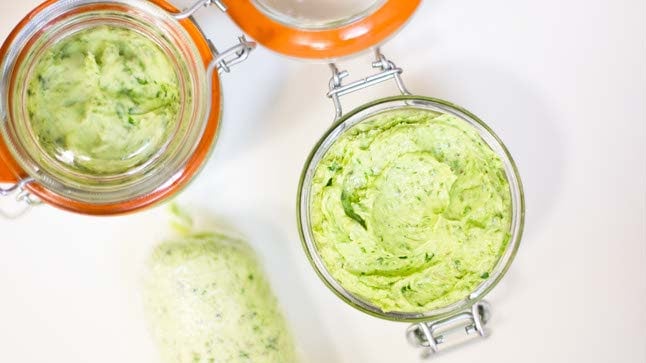 ramp butter in glass jar