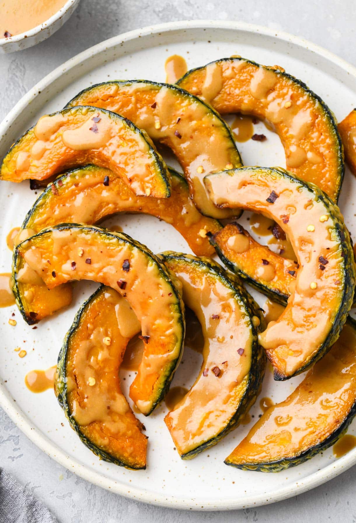 Miso Glazed Roasted Kabocha Squash