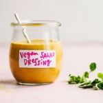 best vegan salad dressing in a glass jar