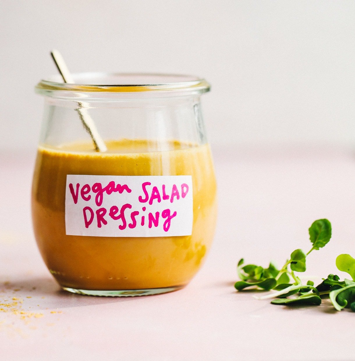 best vegan salad dressing in a glass jar