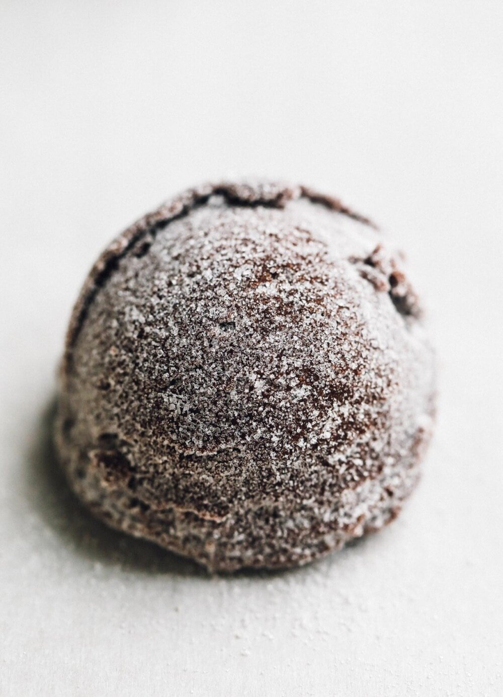 a dough ball of chocolate sugar cookie