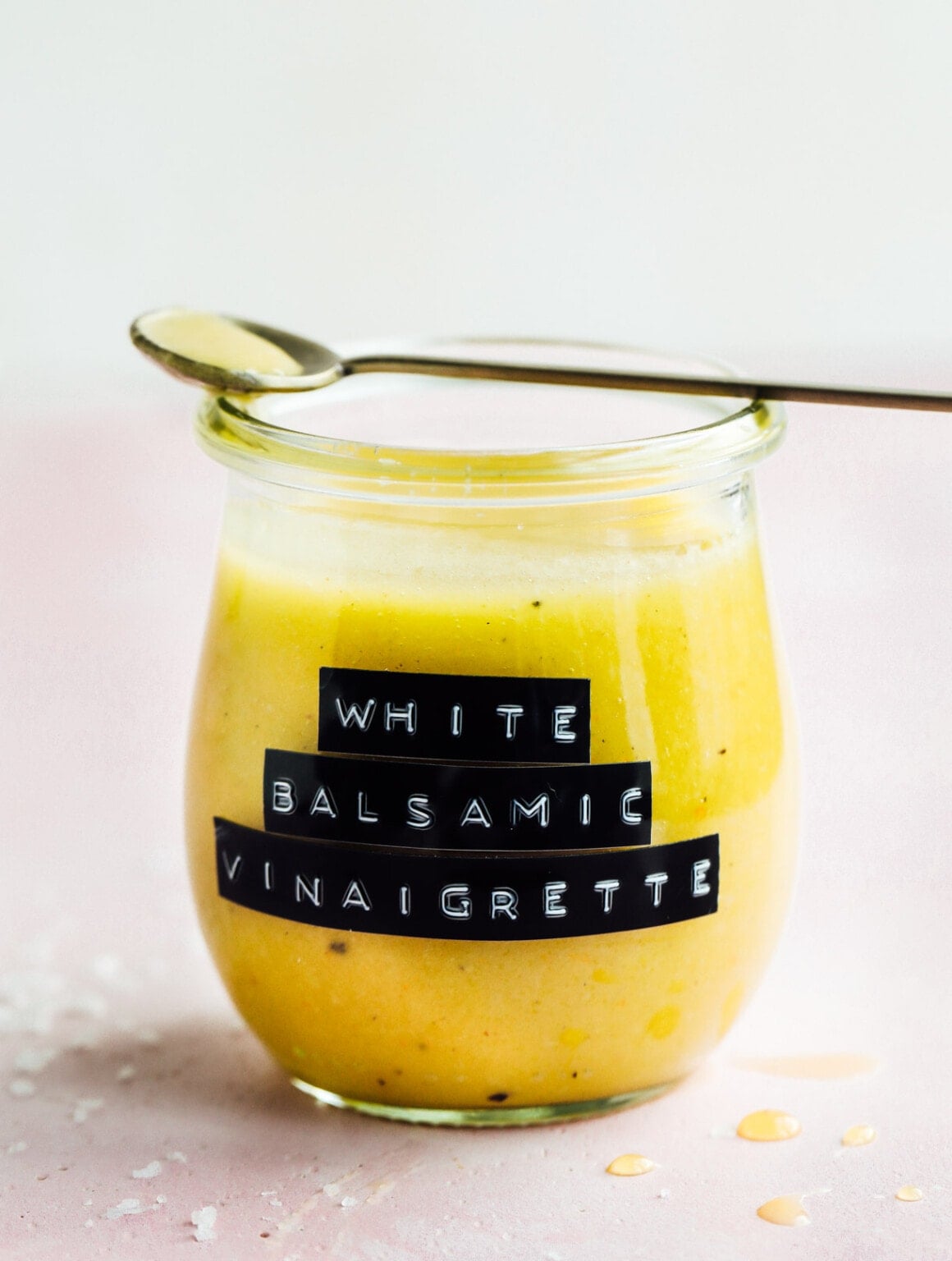 Easy White Balsamic Vinaigrette • Heartbeet Kitchen