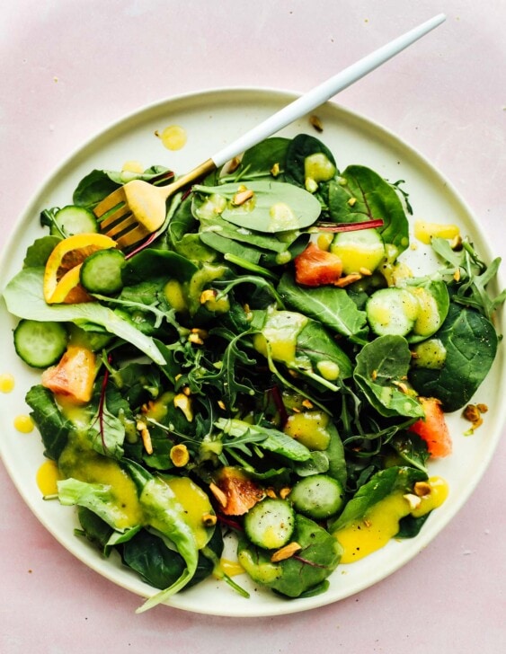 Easy White Balsamic Vinaigrette • Heartbeet Kitchen