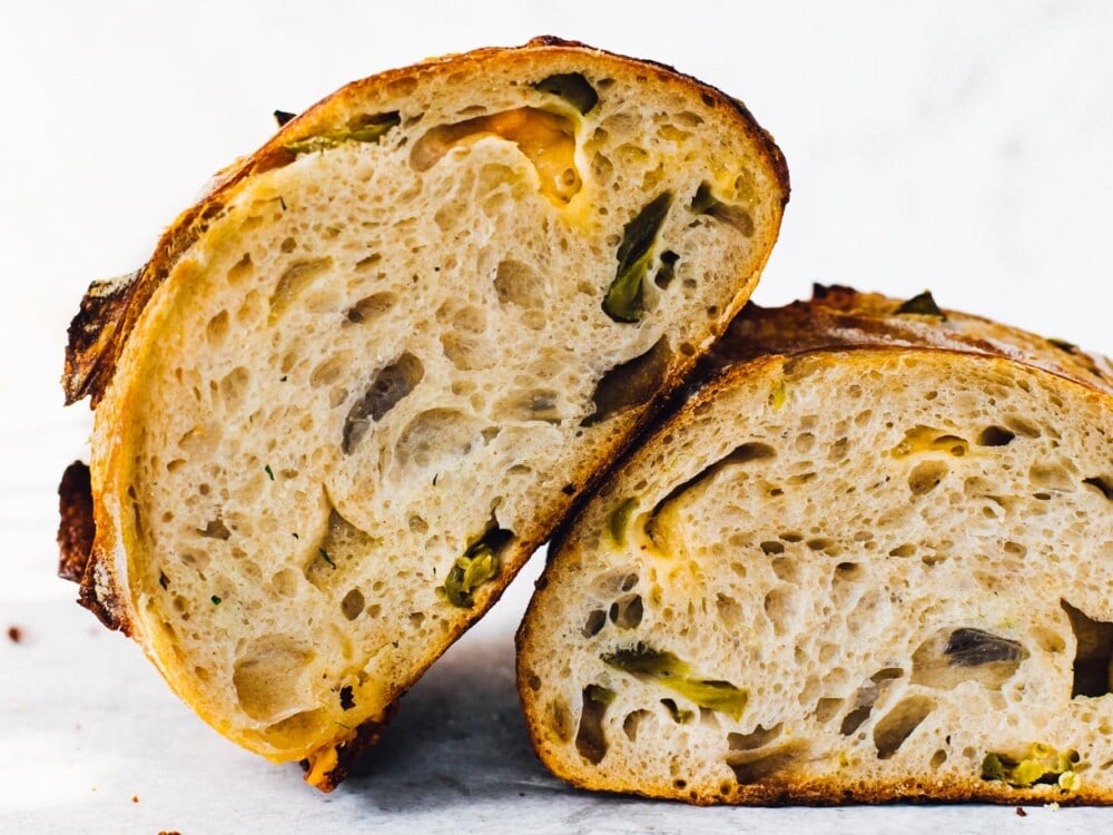 Jalapeño Cheddar Sourdough Bread • Heartbeet Kitchen