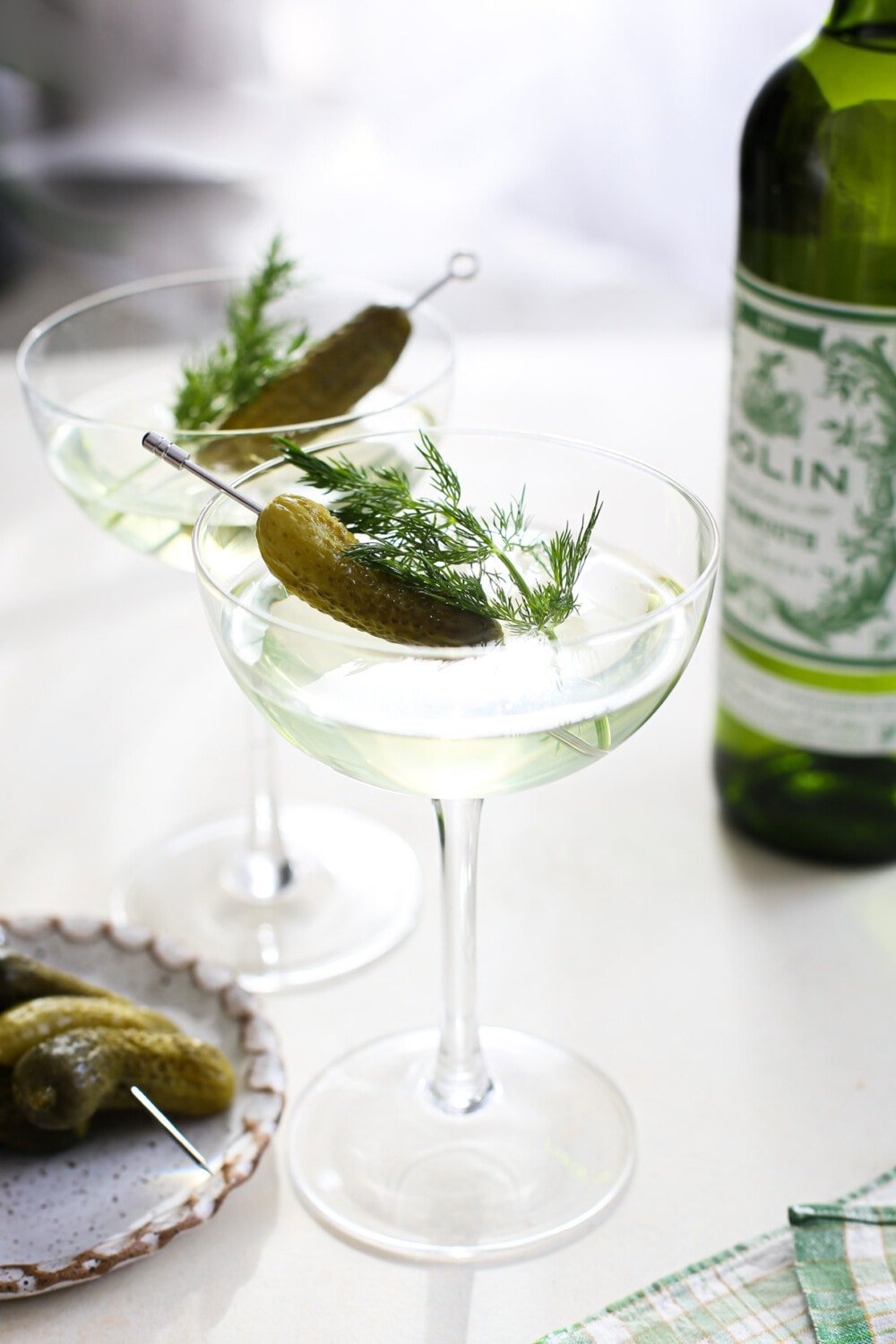 5-Minute Dill Pickle Martini • Heartbeet Kitchen