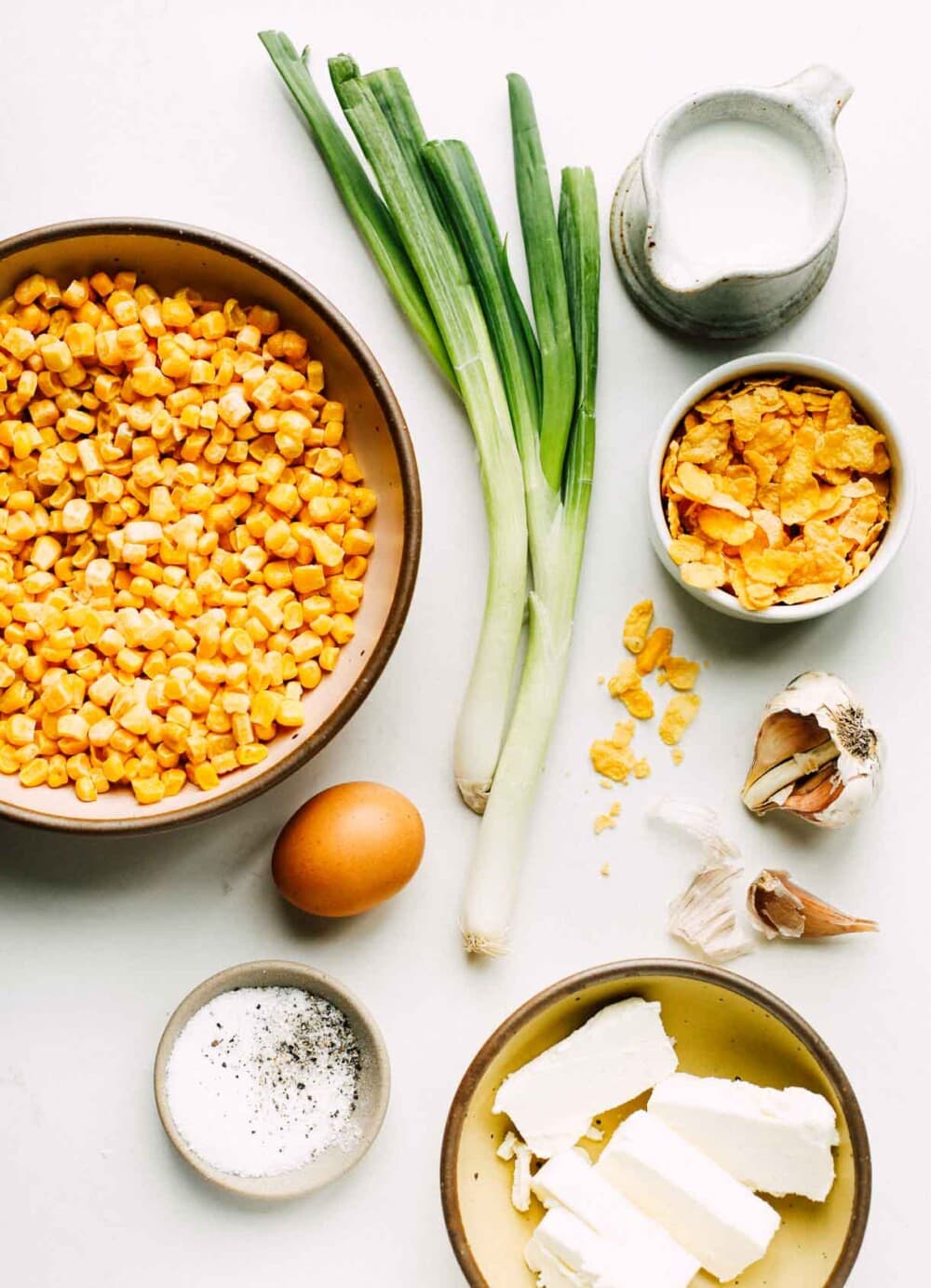ingredients for baked corn casserole