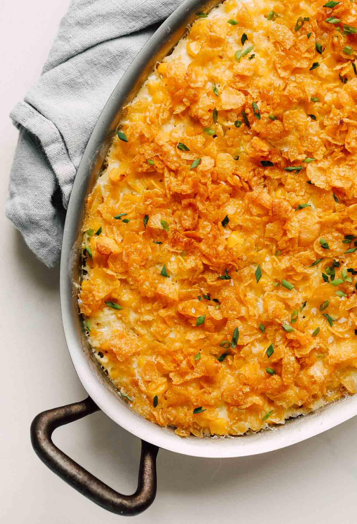 Cornflake Crunch Baked Corn Casserole • Heartbeet Kitchen