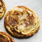 gluten free snickerdoodles on parchment paper