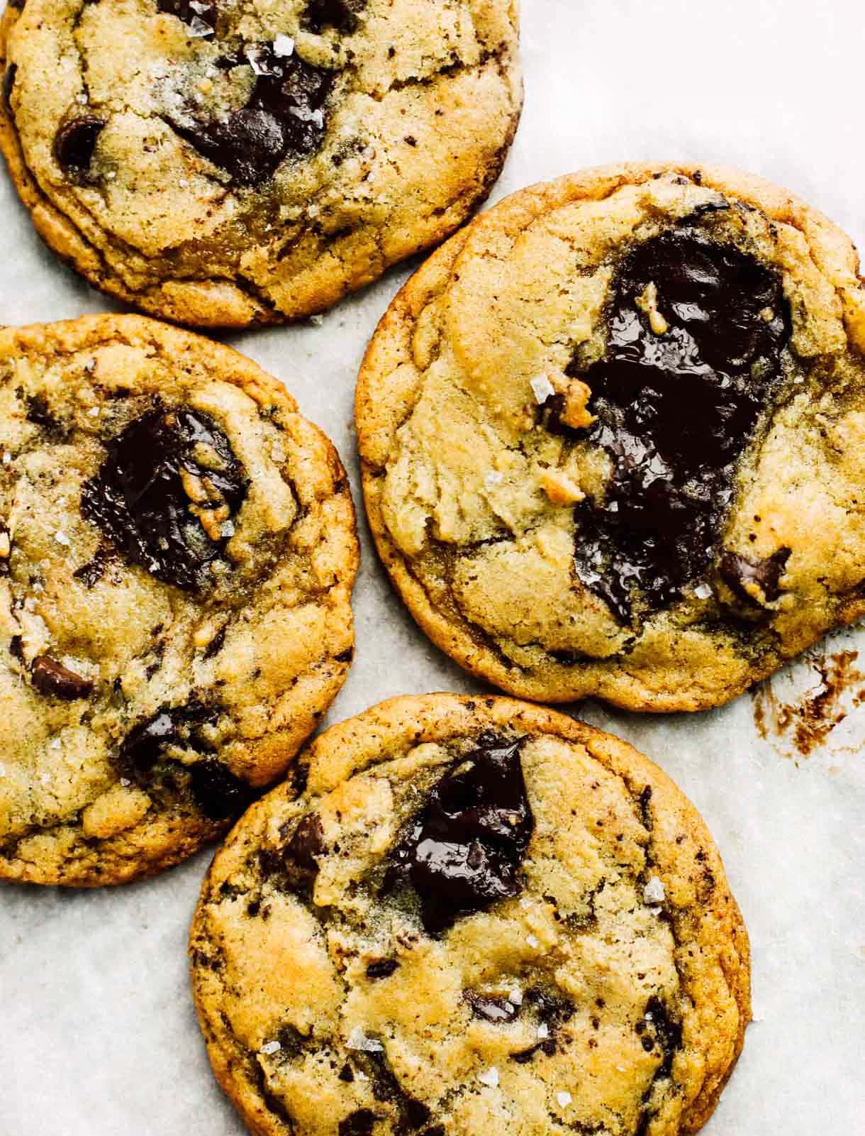 Chewy Gooey Sourdough Chocolate Chip Cookies • Heartbeet Kitchen