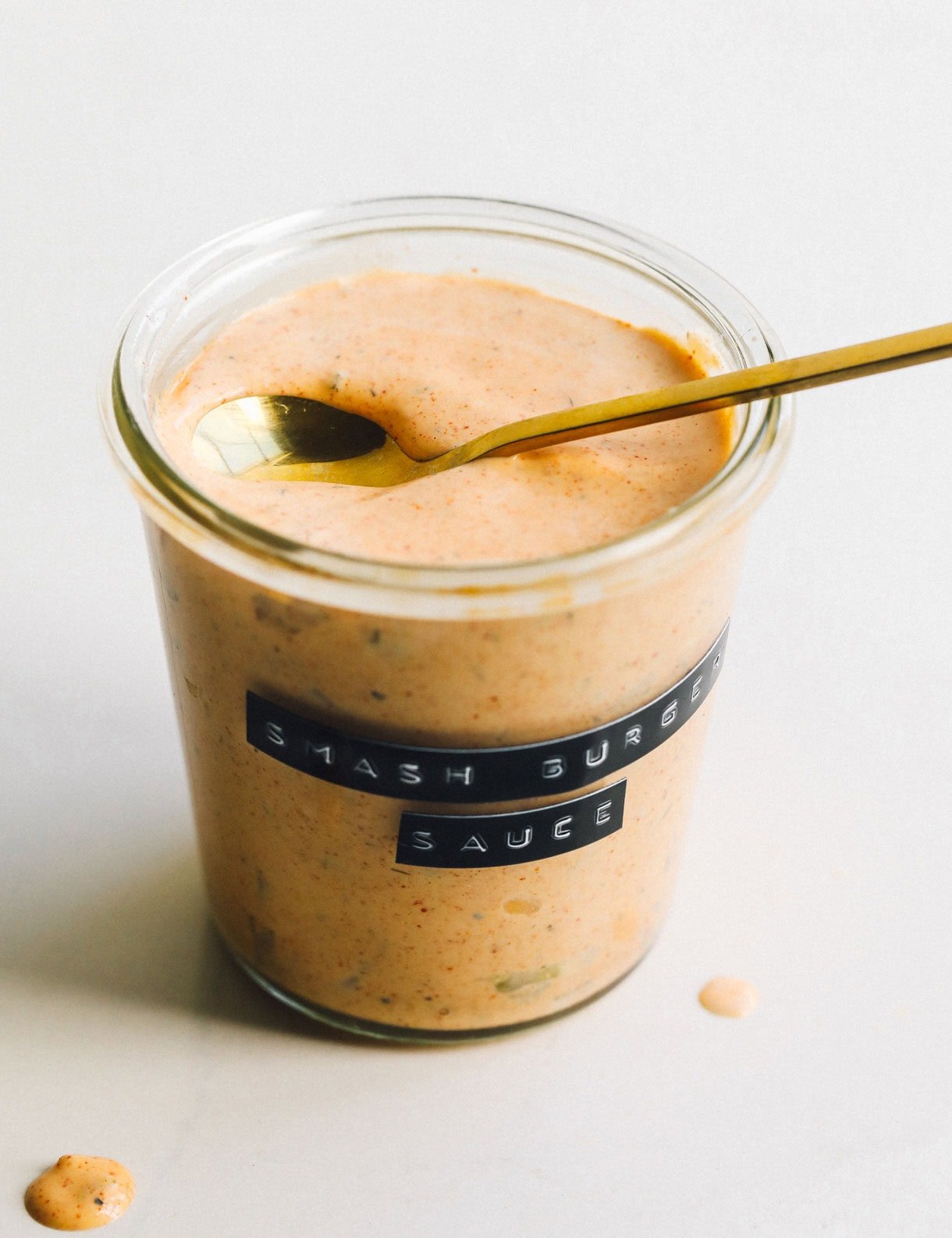 smash burger sauce in a jar
