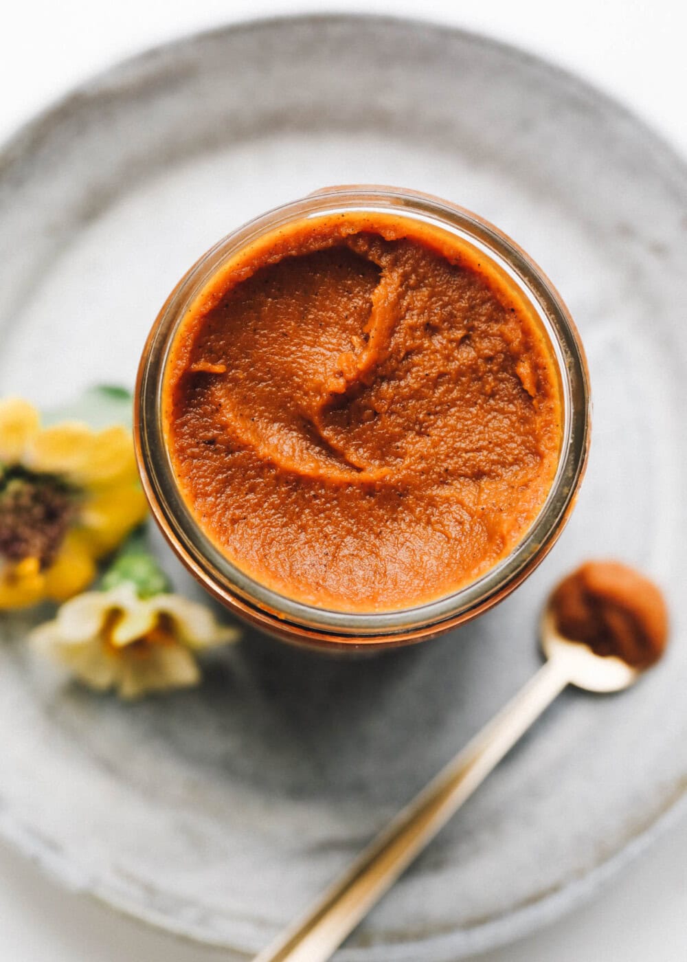 pumpkin butter in a jar