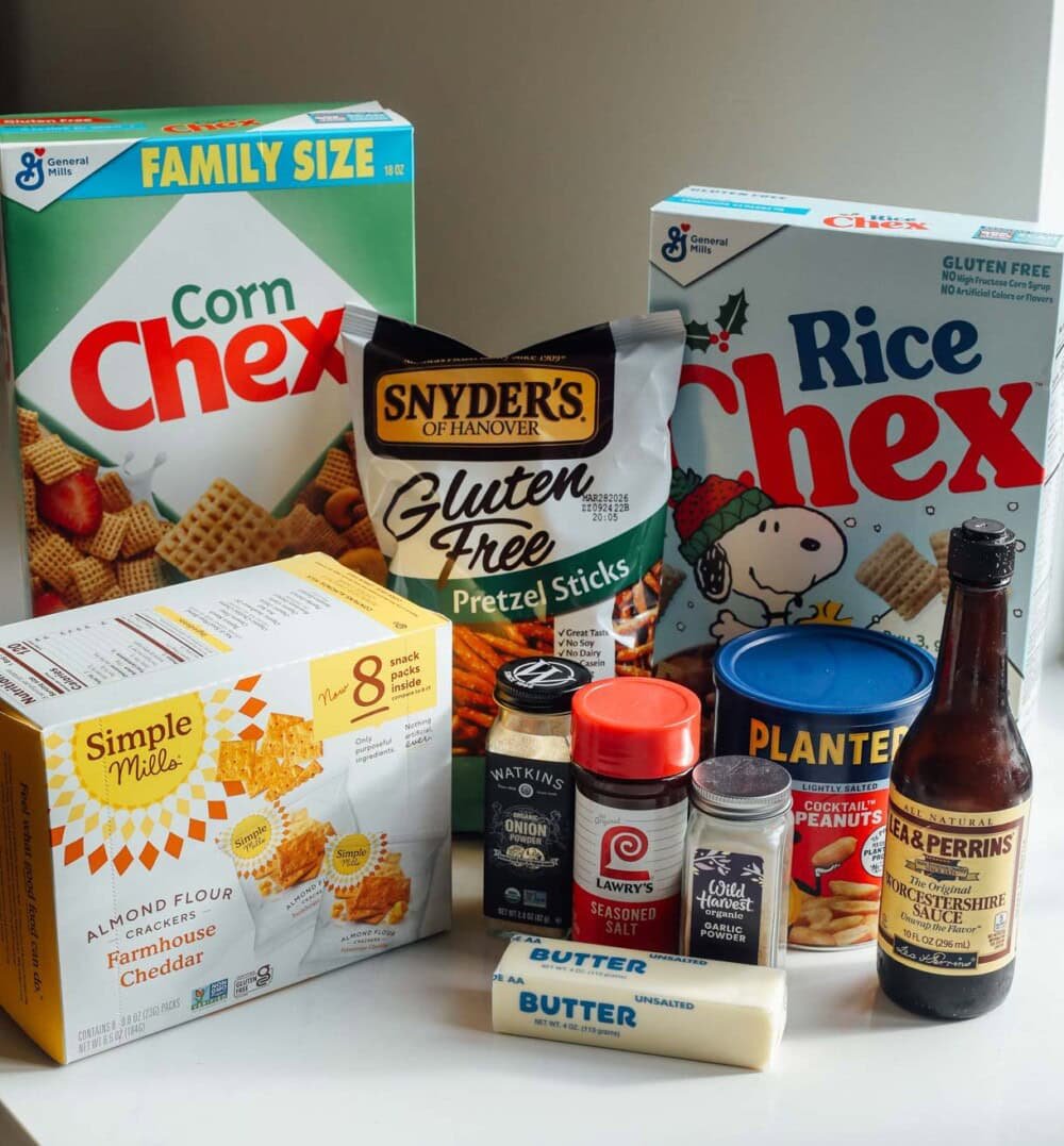 ingredients for gluten-free chex mix