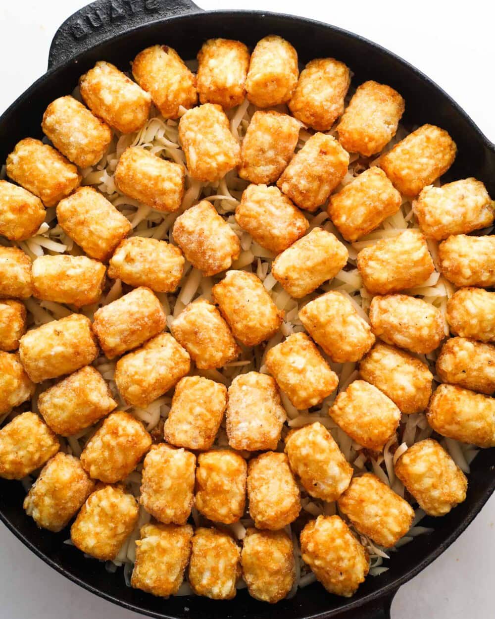casserole covered with tater tots