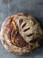 Whole Wheat Sourdough Bread Recipe with freshly milled flour